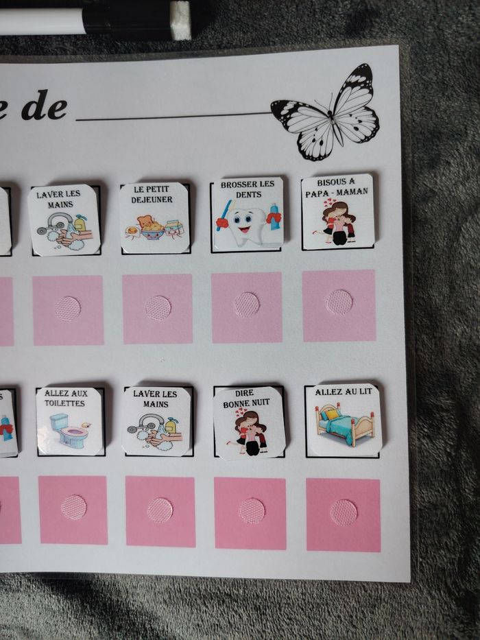 Fiche d'activité pour fille m'a routine du matin et du soir - photo numéro 4