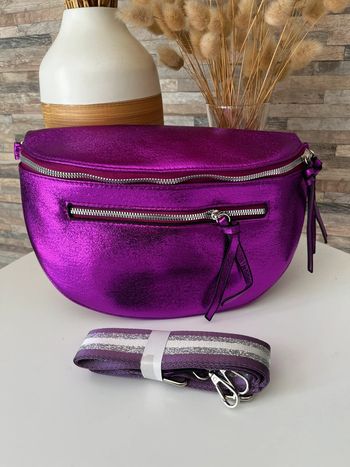 Sac banane violet brillant