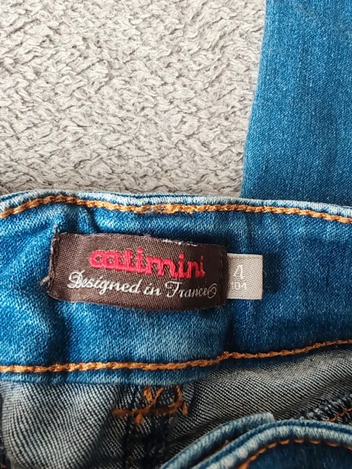 Jeans skinny Catimini bleu moyen 4 ans – Original Design - photo numéro 5