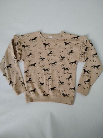 Sweat molletonné cheveaux Zeeman 9/10 ans