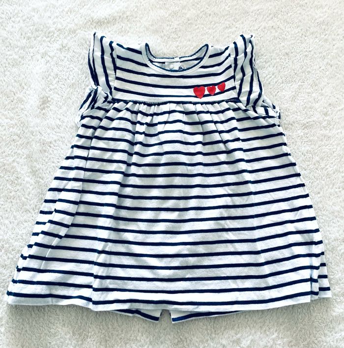 robe à rayure « Vertbaudet » taille 6 mois