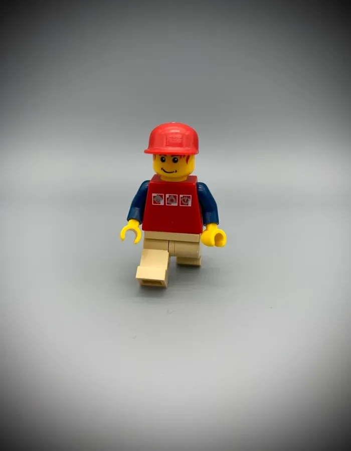 Minifigurine LEGO City cty0084 - Homme Chemise Rouge - Très bon état - photo numéro 4