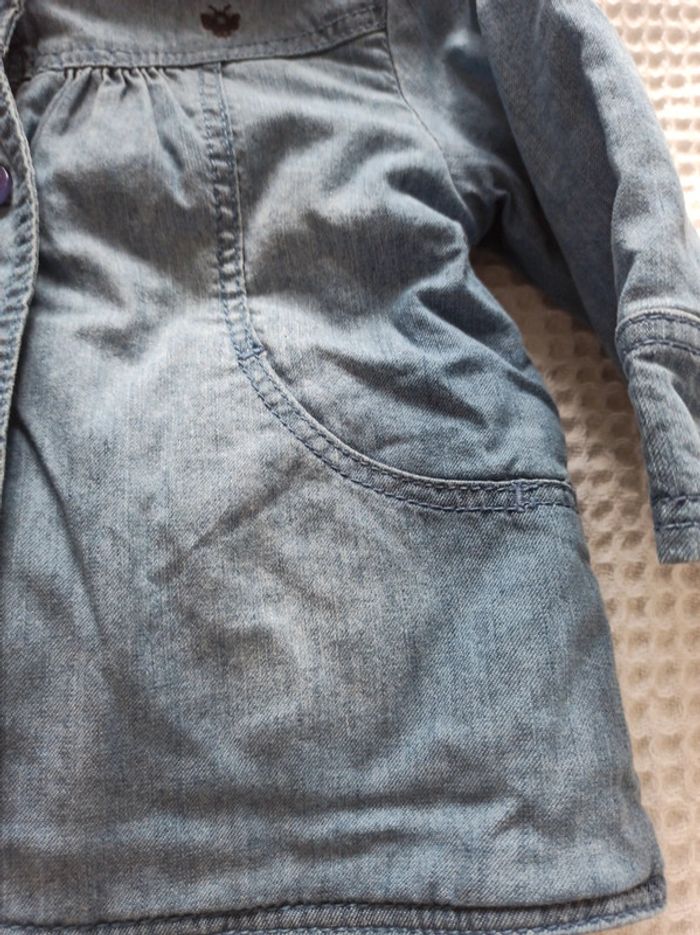 Manteau en jean doublé - photo numéro 5