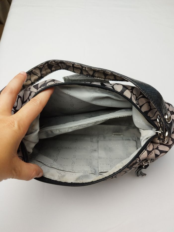 Sac à main Lancaster en tissu motif coeur - photo numéro 5