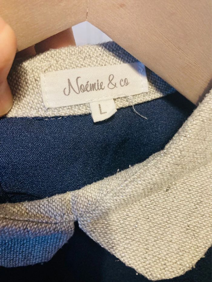 Robe col Claudine bleu marine taille L - photo numéro 9