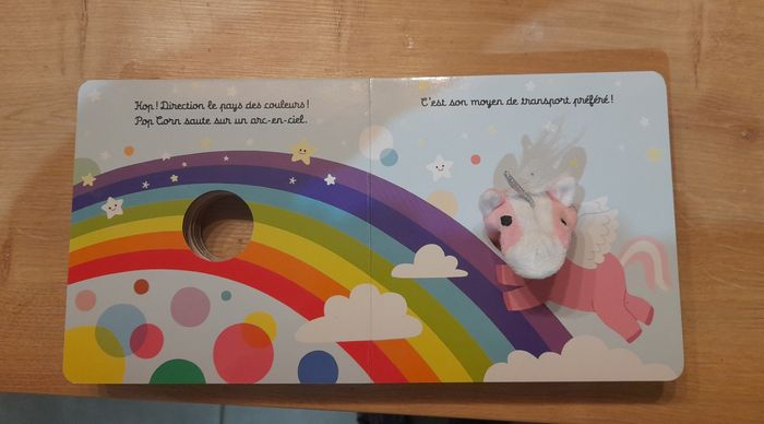 Livre marionette pour bébé Pop Corn la licorne - photo numéro 5