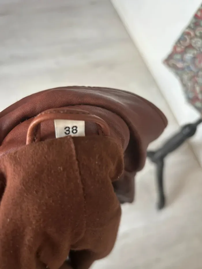 Veste en cuir femme 38 - photo numéro 11