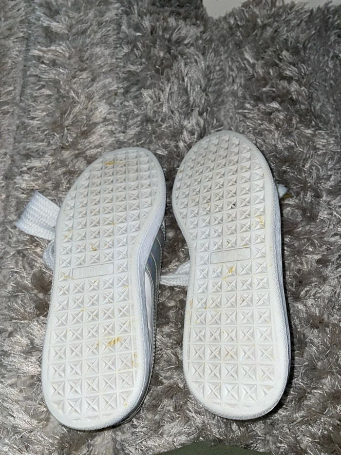 Basket puma blanches avec gros lacets - photo numéro 4