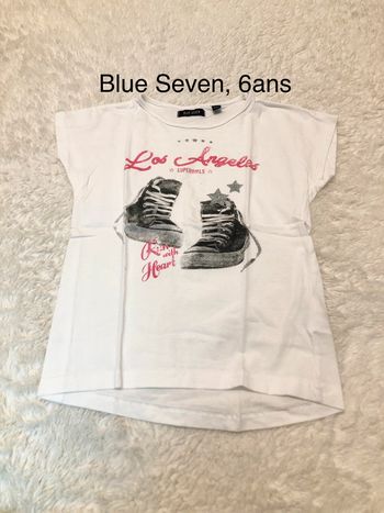 Tee shirt blanc Los Angeles basket F6a