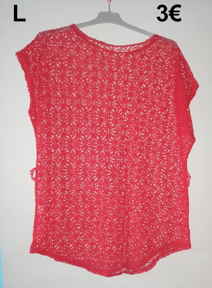 Tunique rouge taille L