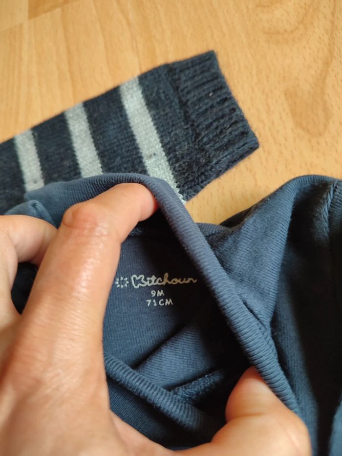 Lot salopette Sergent Major + pull Bout'chou + t-shirt manches longues et col roulé Kitchoun - photo numéro 8