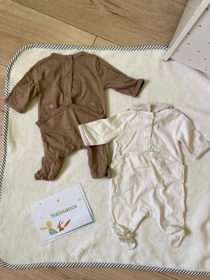 Pyjamas dors bien été lot naissance - photo numéro 3