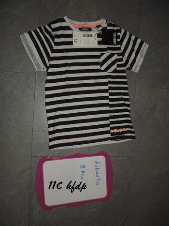 tee shirt liberto taille 8 ans