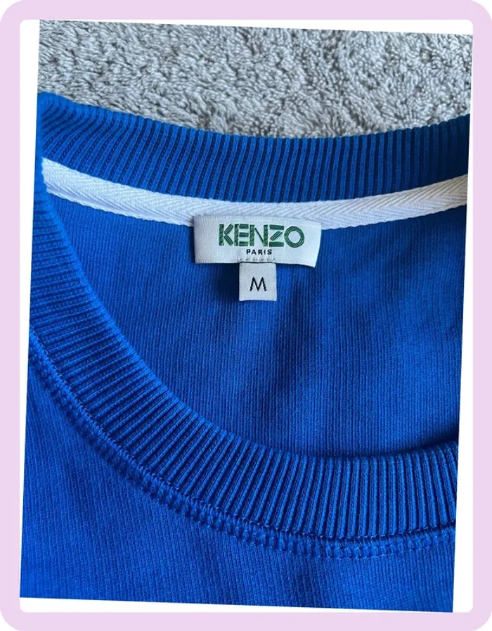Pull Kenzo Taille M – Bleu avec Imprimé Œil, Style Unique - photo numéro 3