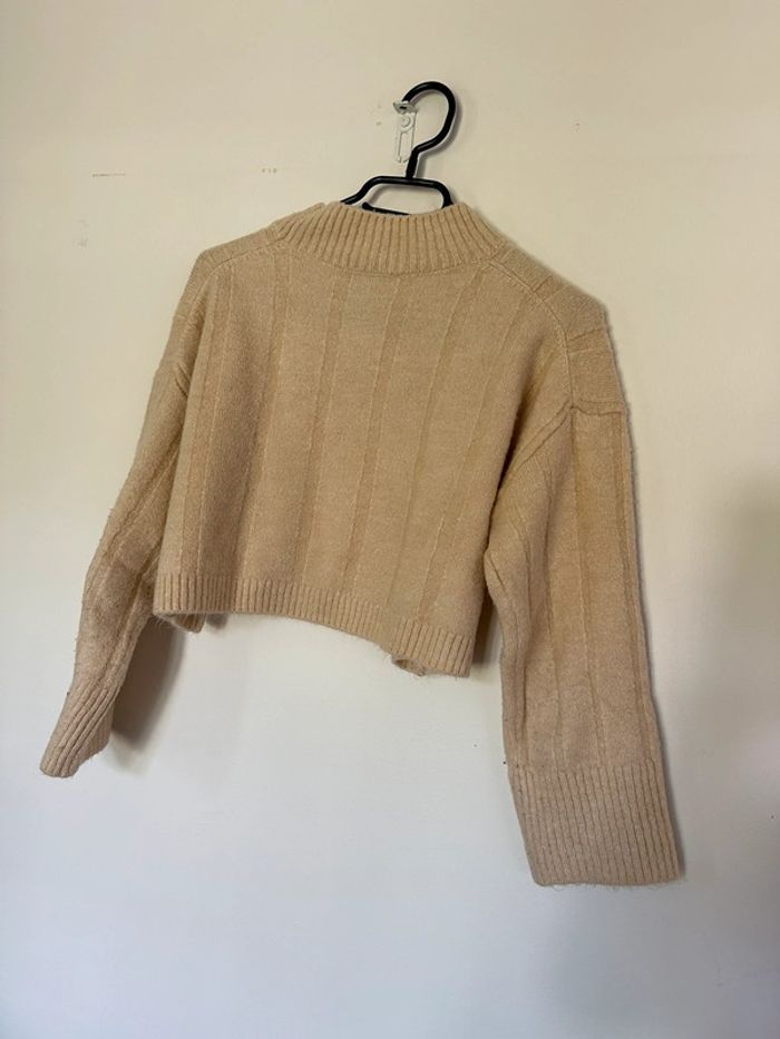 Pull beige Zara taille L - photo numéro 2