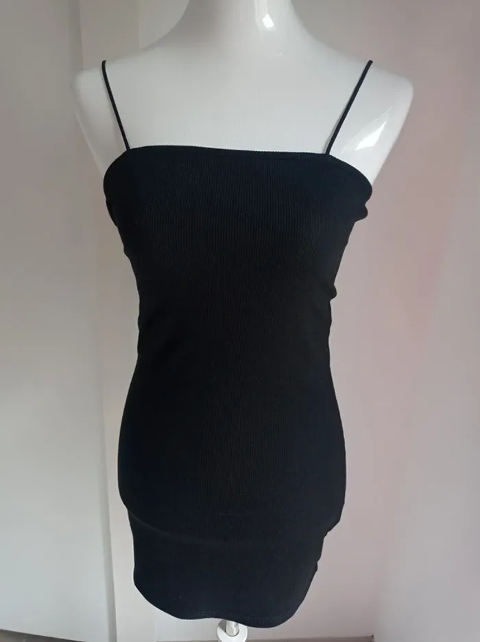 Robe sexy moulante noir côtelé T.M Shein