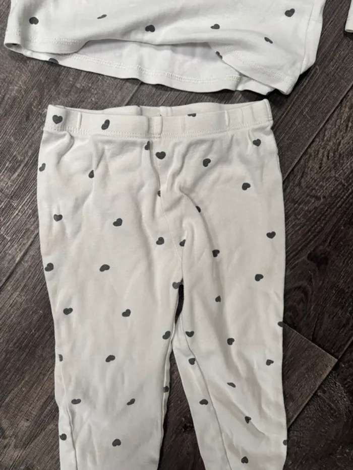 Pyjama fille 36 mois cœur - photo numéro 2