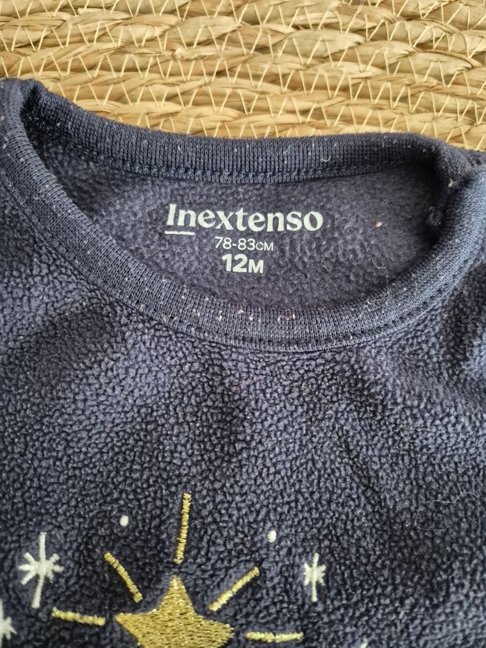 Pyjama chaud 2 pièces de Noël garçon 12 mois inextenso - photo numéro 2