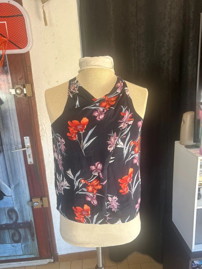Joli haut fleuri femme Mango