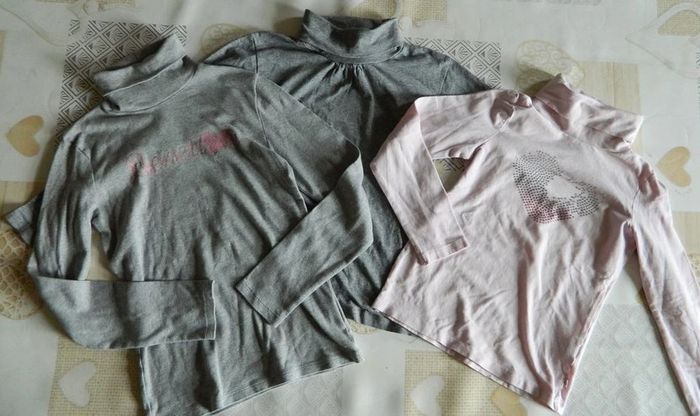 Lot de 3 sous pulls T 10/11/12 ans "Benetton,Okaidi"
