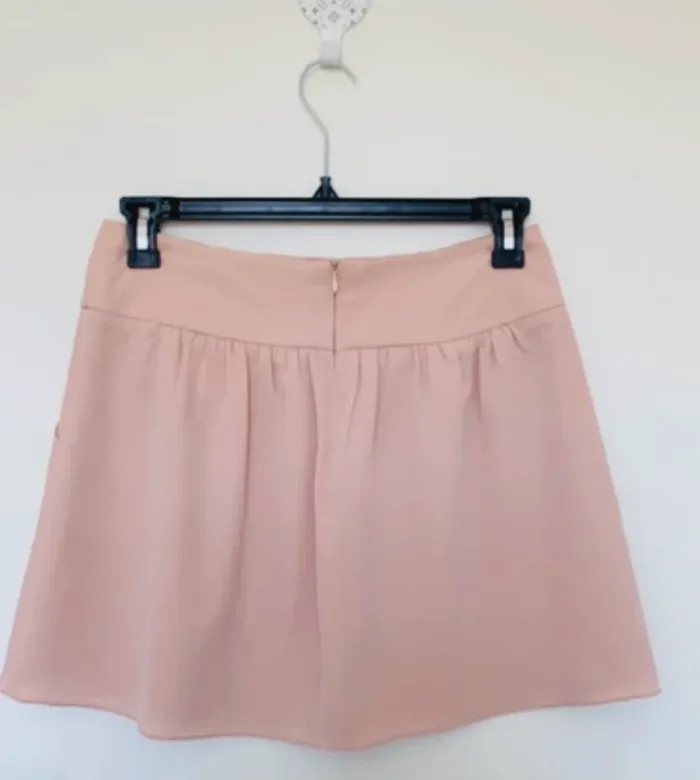 Jupe rose poudré patineuse – Taille 38 – féminine & fluide - photo numéro 2