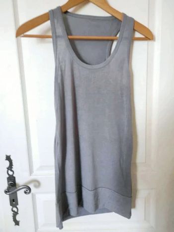 Débardeur long gris