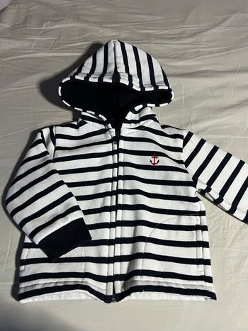 Veste marinière, 12 mois