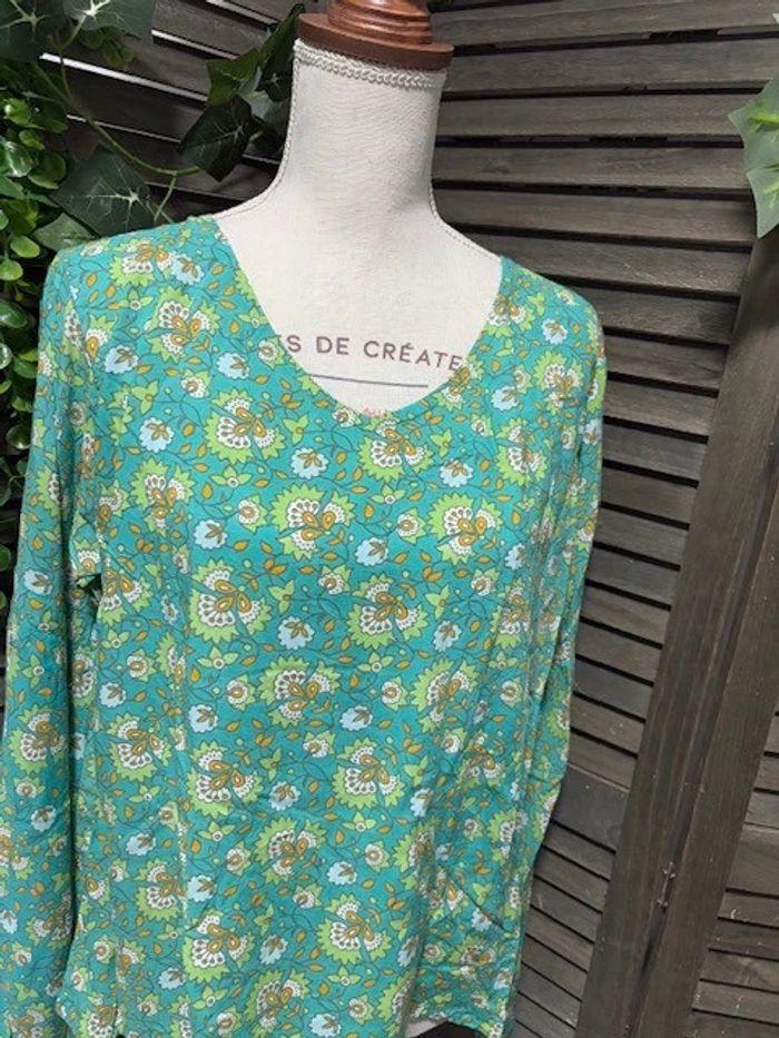 haut et t-shirt sans marque turquoise taille XL - photo numéro 2