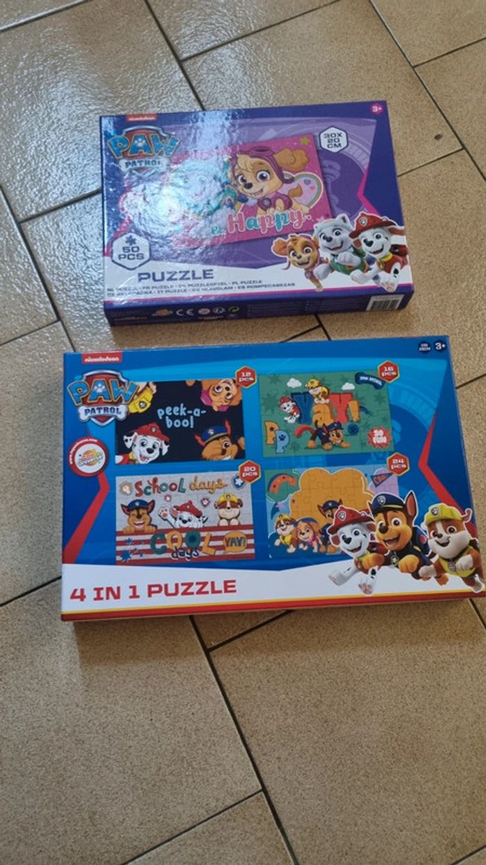 2 puzzles pat patrouille