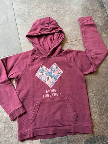 Sweat à capuche violine Vertbaudet 10 ans