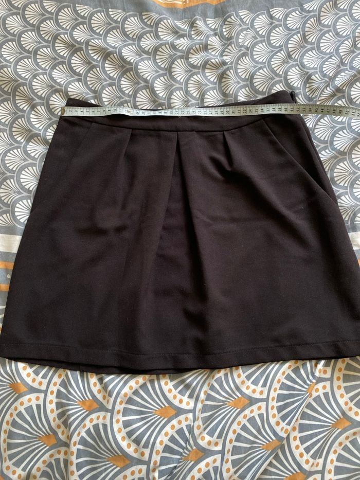 Mini jupe noire Kiabi