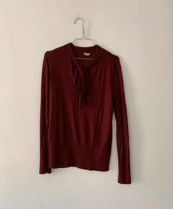 Blouse bordeau femme taille 38