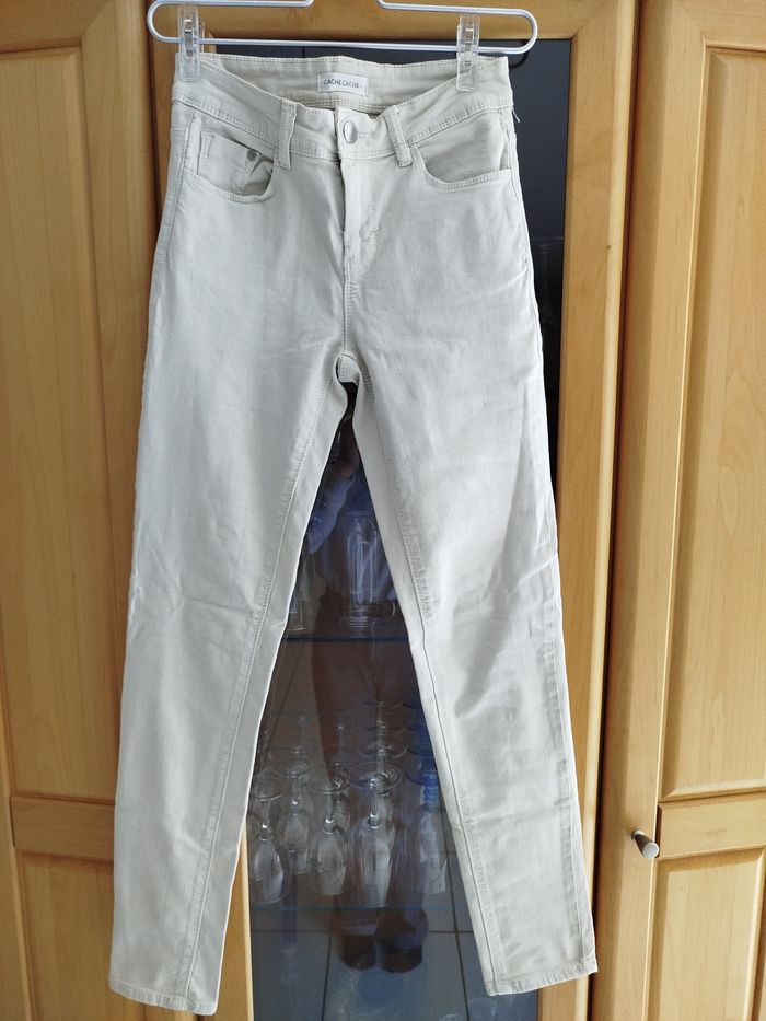 Jean beige/crème taille 34 
Cache-Cache - photo numéro 4
