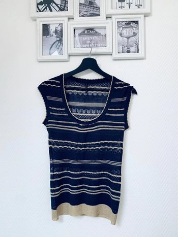 Magnifique pull en maille ajourée NafNaf