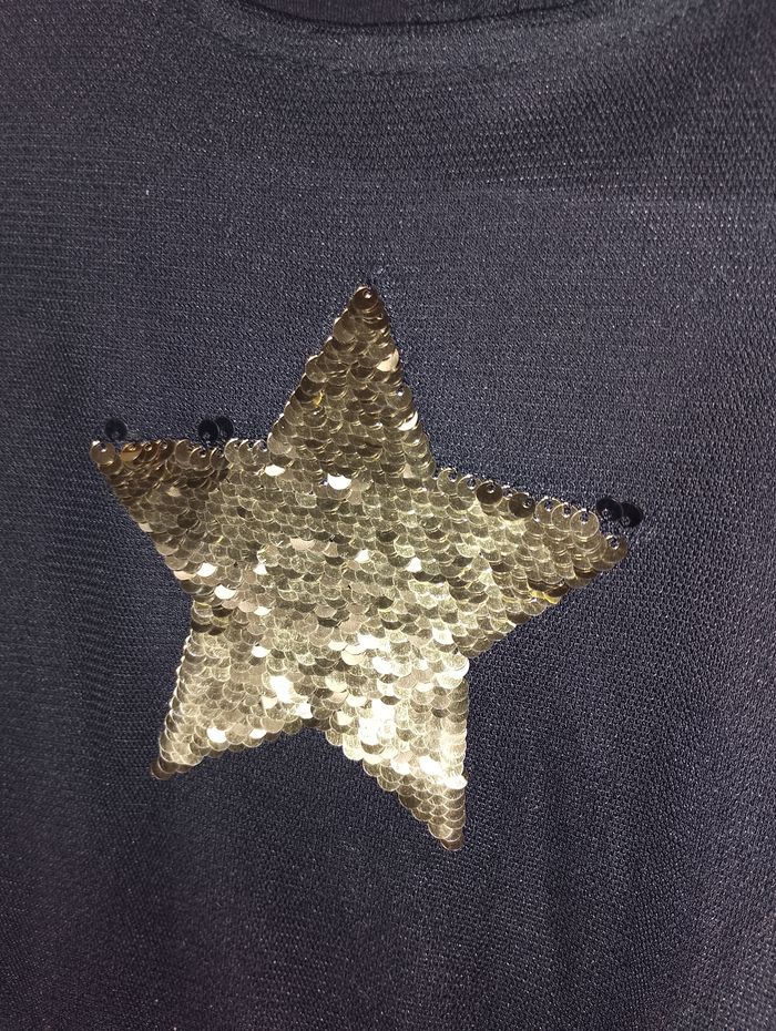 Robe noir étoile Seguin couleur or 4 ans in extenso - photo numéro 6