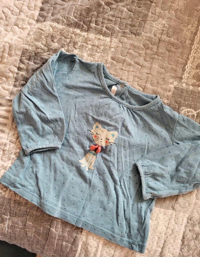 Tee shirt bleu gemo 18 mois