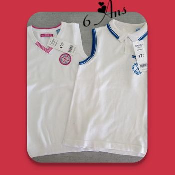 Lot de 2 hauts garçon Neuf Okaïdi en 6ans