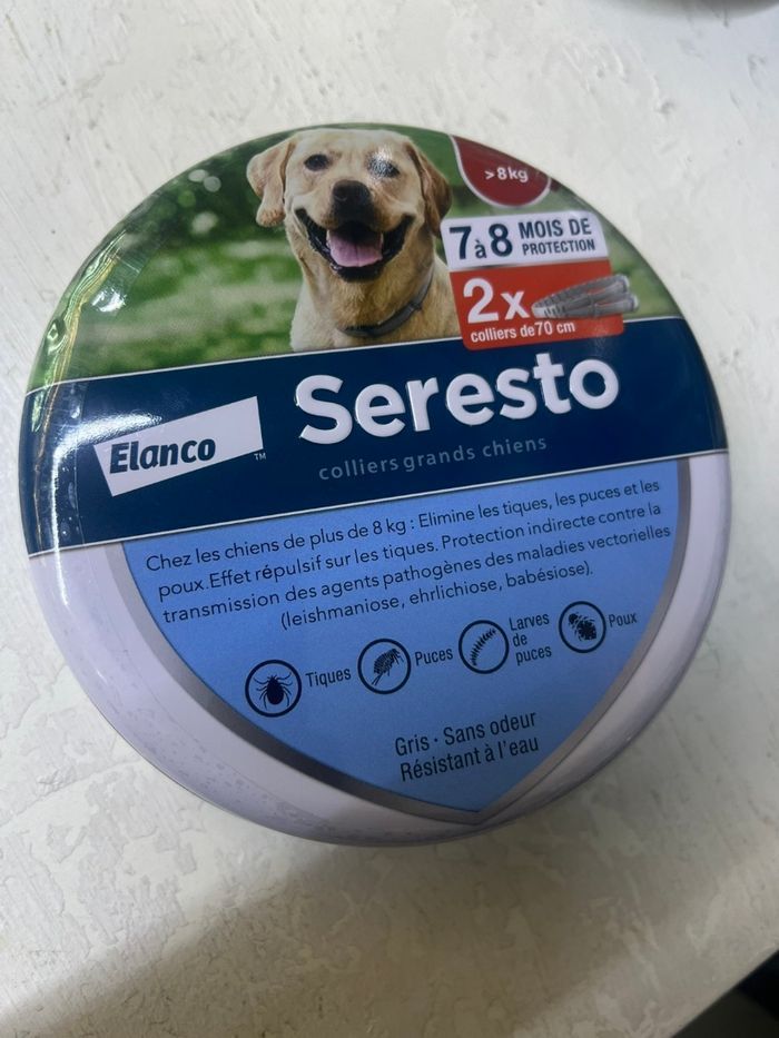 2 colliers pour grand chien seresto