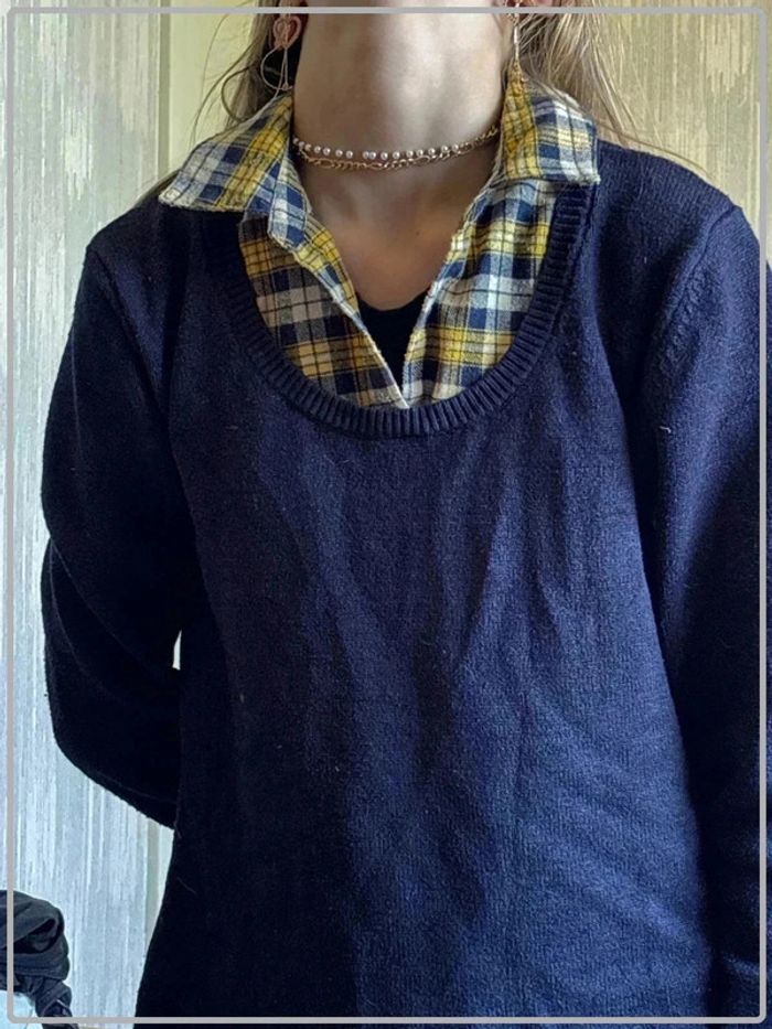 Pull avec chemise taille 38 - photo numéro 3