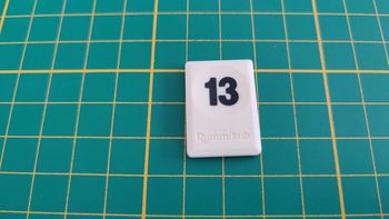 Tuile chiffre 13 treize noir jeu de société Rummikub Le rami des chiffres jeu de voyage Hasbro #C68