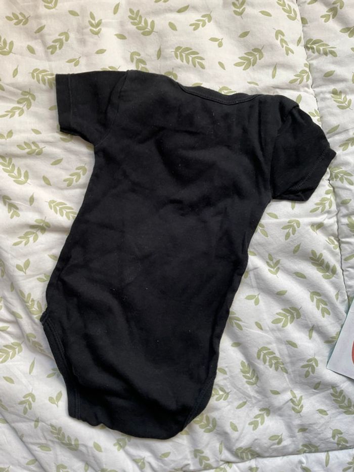 body manches courtes noir impression banane 12 mois - photo numéro 5