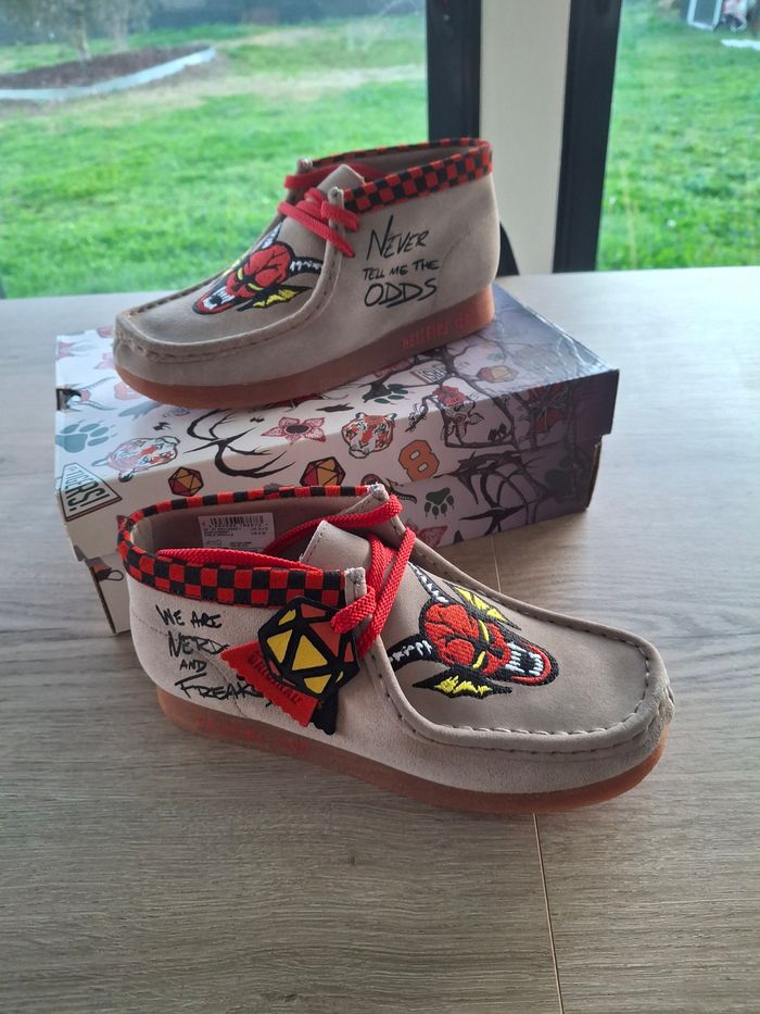 Clarks Wallabe Strangers Things Beige T36 Neuve - photo numéro 3