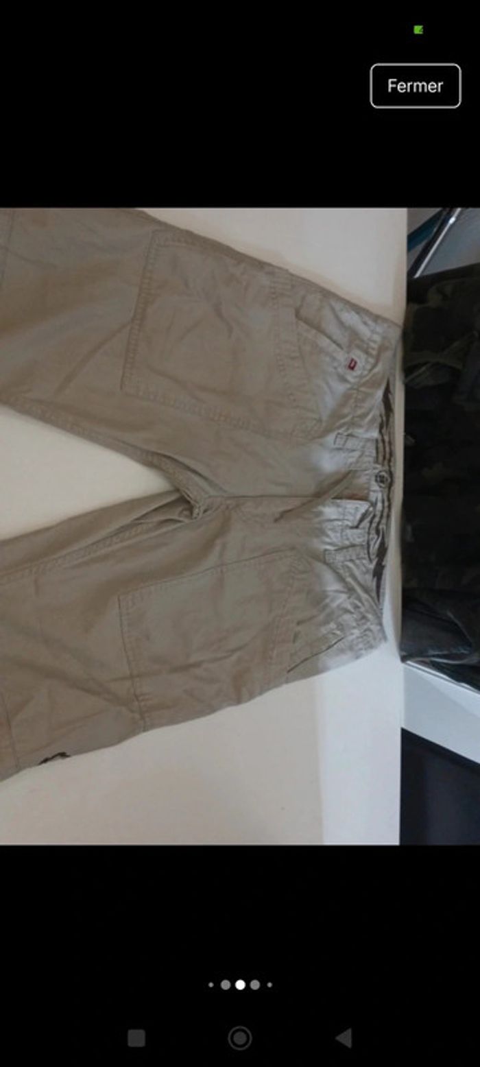 Pantalon jeans randonnée homme Quiksilver taille 46 jambes larges rétro vintage - photo numéro 4