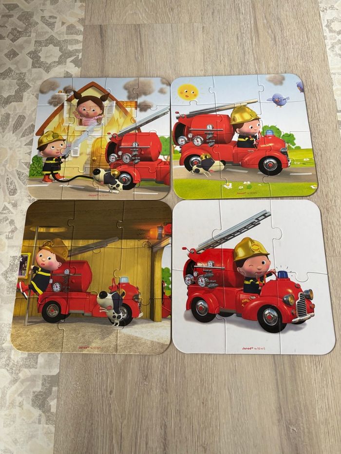 4 puzzles pompiers - photo numéro 3