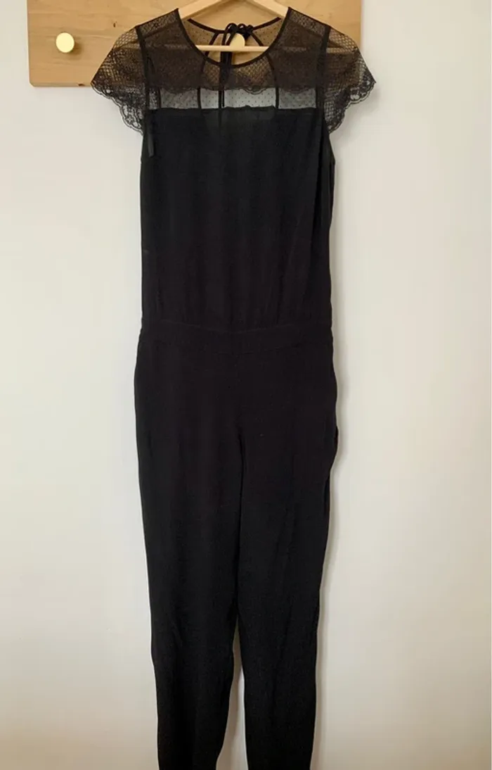 Combinaison pantalon dentelle / noire - photo numéro 7