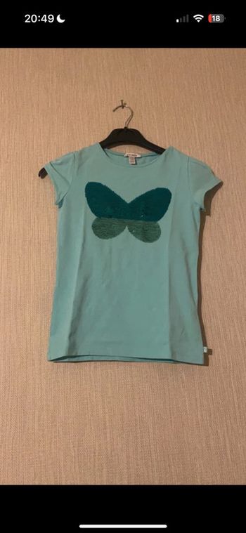 T-shirt bleu turquoise  12 ans