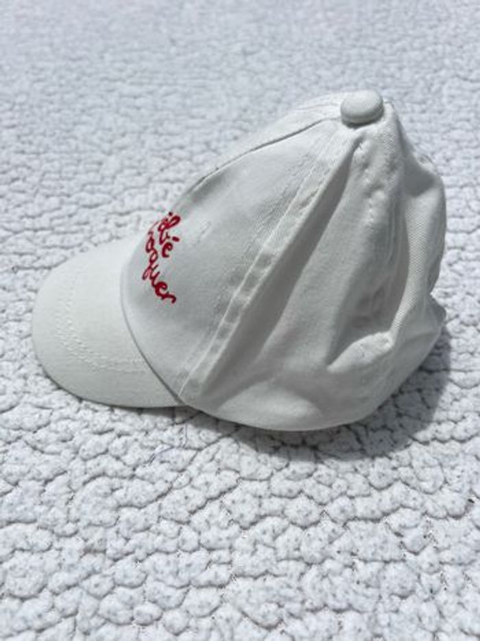 Casquette blanche en toile imprimée taille 41 Kiabi - photo numéro 2