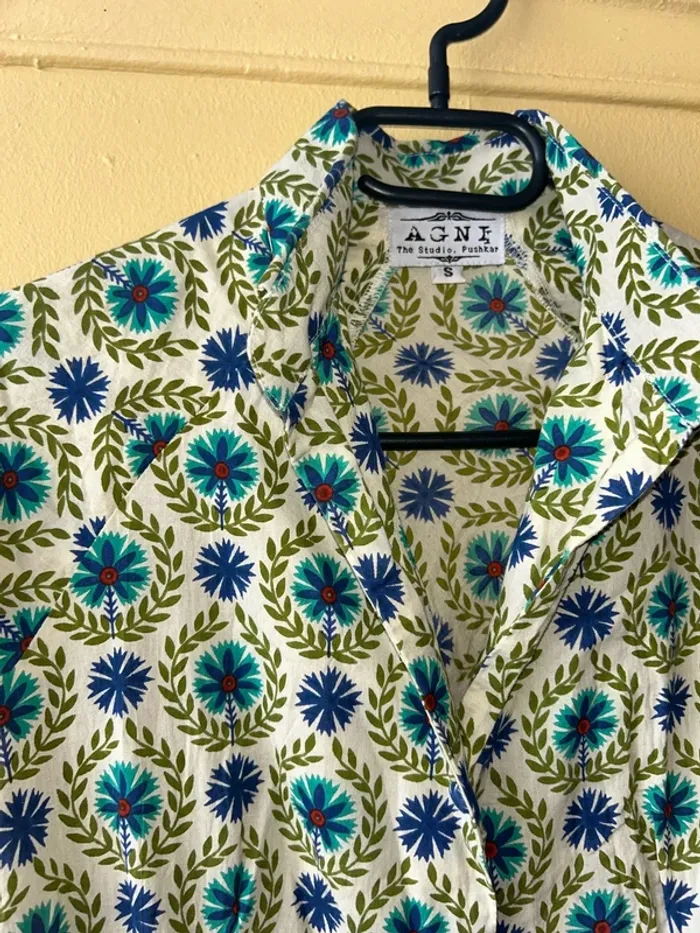Chemise longue bohème Inde - photo numéro 3