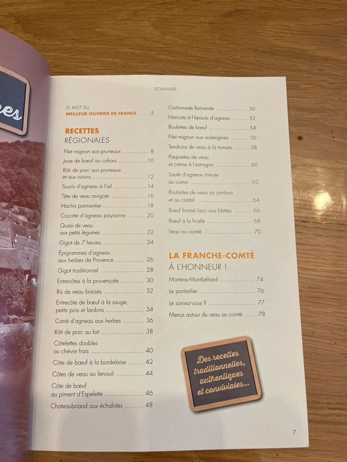 Lot de 6 livres de cuisine Au menu de nos régions - photo numéro 5