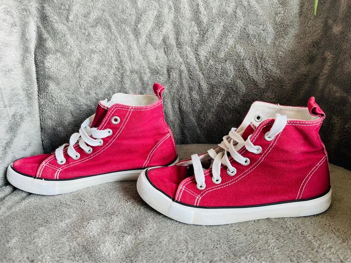 Chaussures baskets montantes  plates été fille style sneakers - photo numéro 4